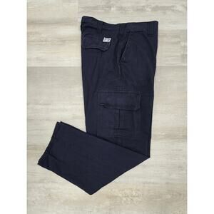 Tyndale FR Utility Cargo Pants Navy Blue Flame Resistant K215T W36 L32 EUC